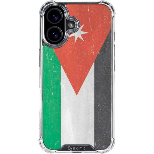 Jordan Flag Distressed iPhone 17 Clear Case